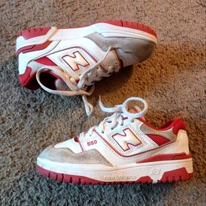 New Balance Kids Sneakers Red and Gray
